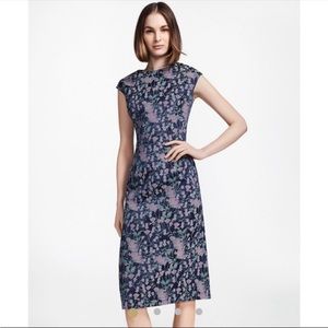 Brooks Brothers Floral Jacquard Sheath Dress